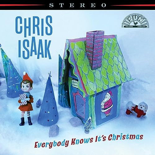 Chris Isaak - Everybody Knows It's Christmas (Deluxe) (Green & White Vinyl) (LP) - Joco Records