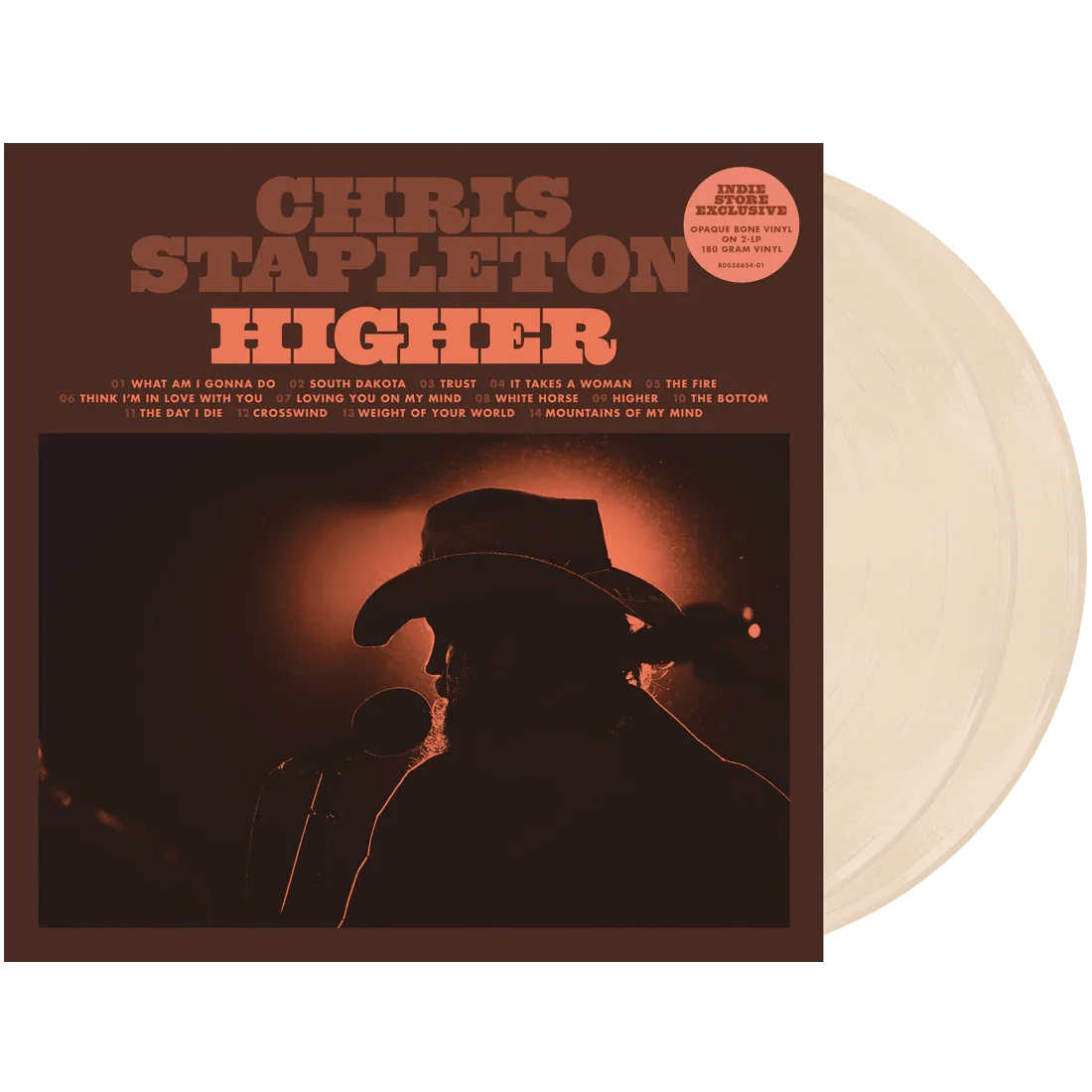Chris Stapleton - Higher (Indie Exclusive, Bone Color Vinyl) (2 LP) - Joco Records