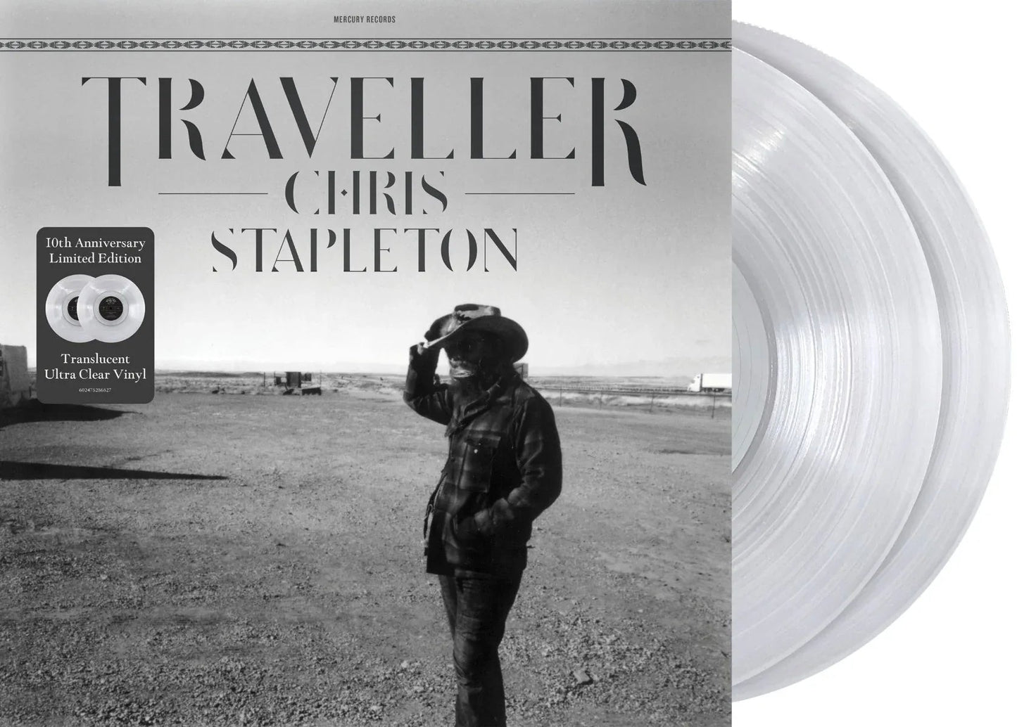 Chris Stapleton - Traveller (10th Anniversary) (Limited Edition) (Translucent Ultra Clear Vinyl) (2 LP) - Joco Records