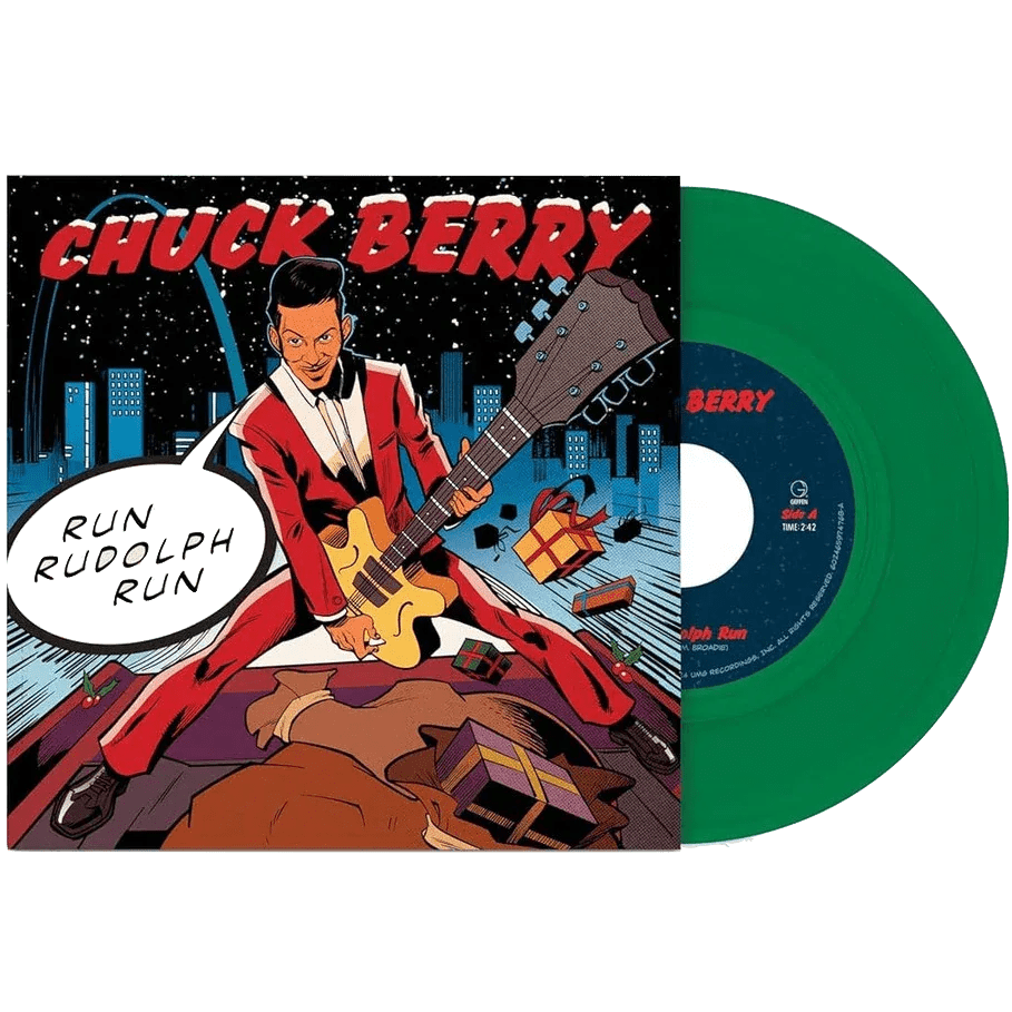 Chuck Berry - Run Rudolph Run (Limited Edition, Evergreen Vinyl) (7-Inch Vinyl Single) - Joco Records
