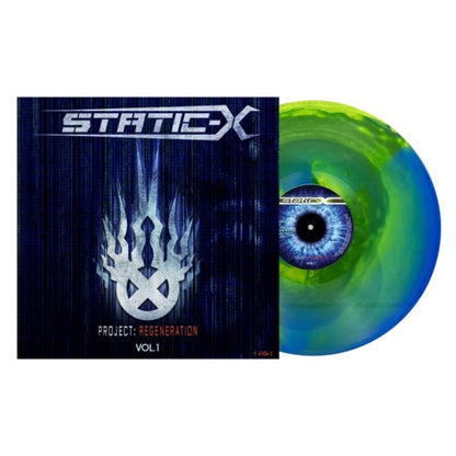 Static-X - Project: Regeneration Vol. 1 (Limited Edition, Green & Blue Vinyl) (LP) - Joco Records