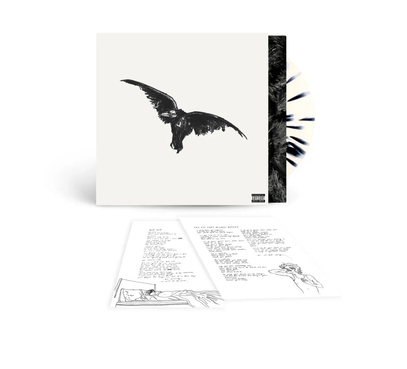 Conan Gray - Kid Krow, Decomposed (5 Year Anniversary) (Black & White Splatter Vinyl) (LP) - Joco Records