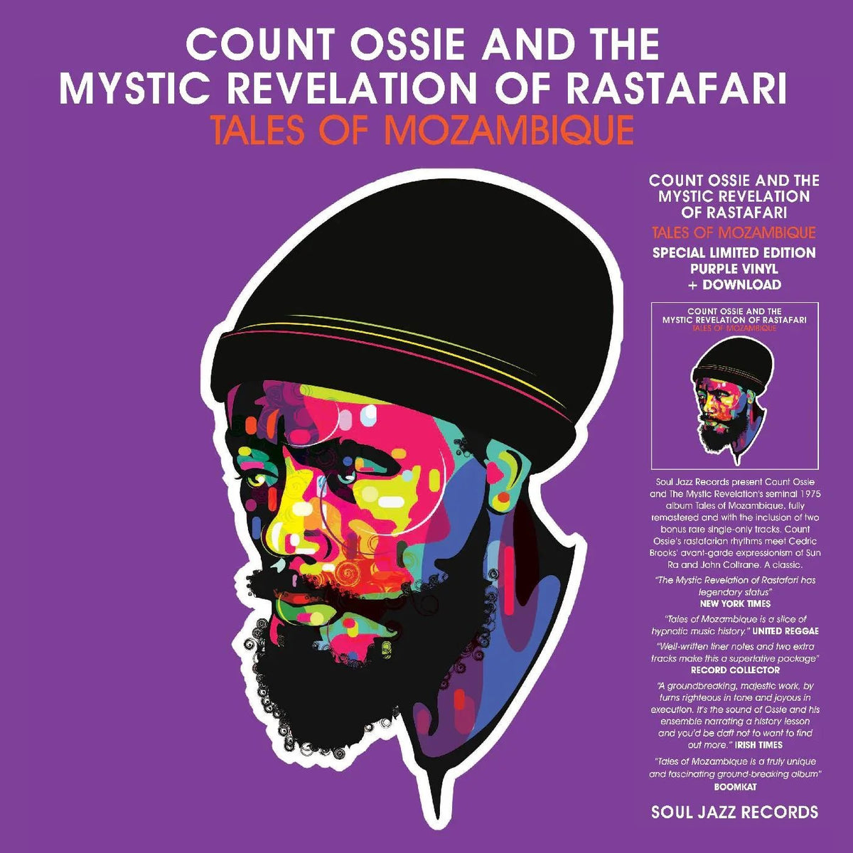 Count Ossie & The Mystic Revelation Of Rastafari - Tales Of Mozambique (Purple Vinyl) (2 LP) - Joco Records