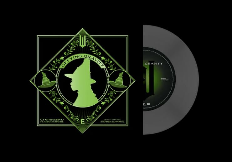 Cynthia Erivo ft. Ariana Grande - Defying Gravity (Wicked: The Soundtrack) (Limited Edition, Clear Vinyl) (7-Inch Single) - Joco Records
