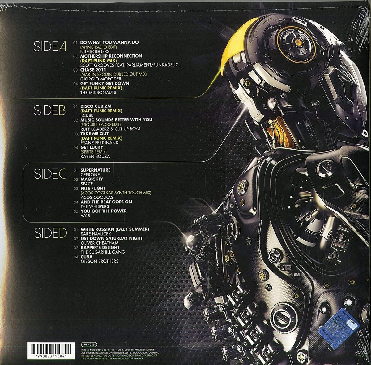 Daft Punk - The Many Faces of Daft Punk (Limited Edition, 180 Gram, Yellow & White Marbled Vinyl) (2 LP) - Joco Records