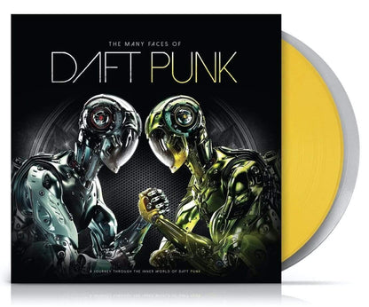 Daft Punk - The Many Faces of Daft Punk (Limited Edition, 180 Gram, Yellow & White Marbled Vinyl) (2 LP) - Joco Records