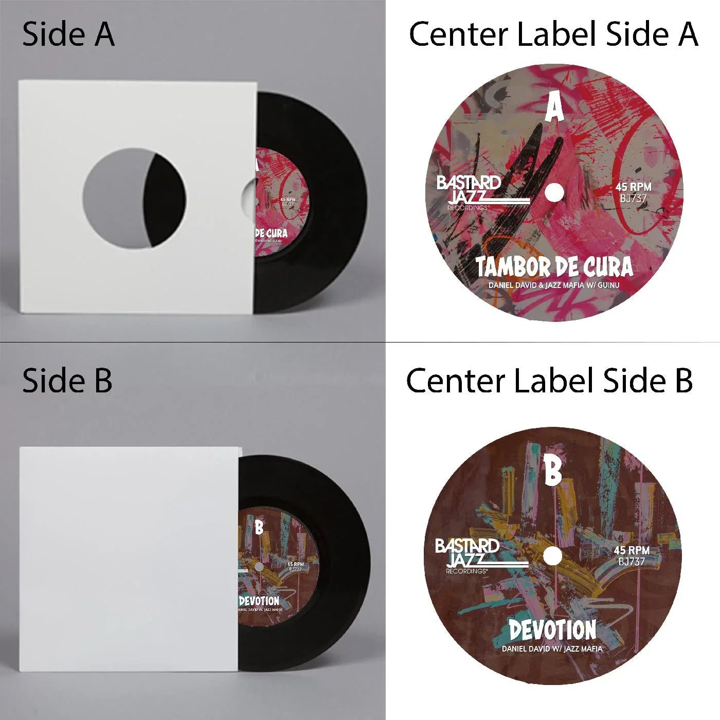 Daniel David - Tambor De Cura / Devotion (7-Inch Single) - Joco Records