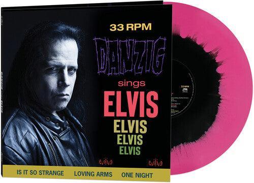 Danzig - Sings Elvis (Pink & Black Haze Vinyl) (Pink Vinyl, Black) (LP) - Joco Records