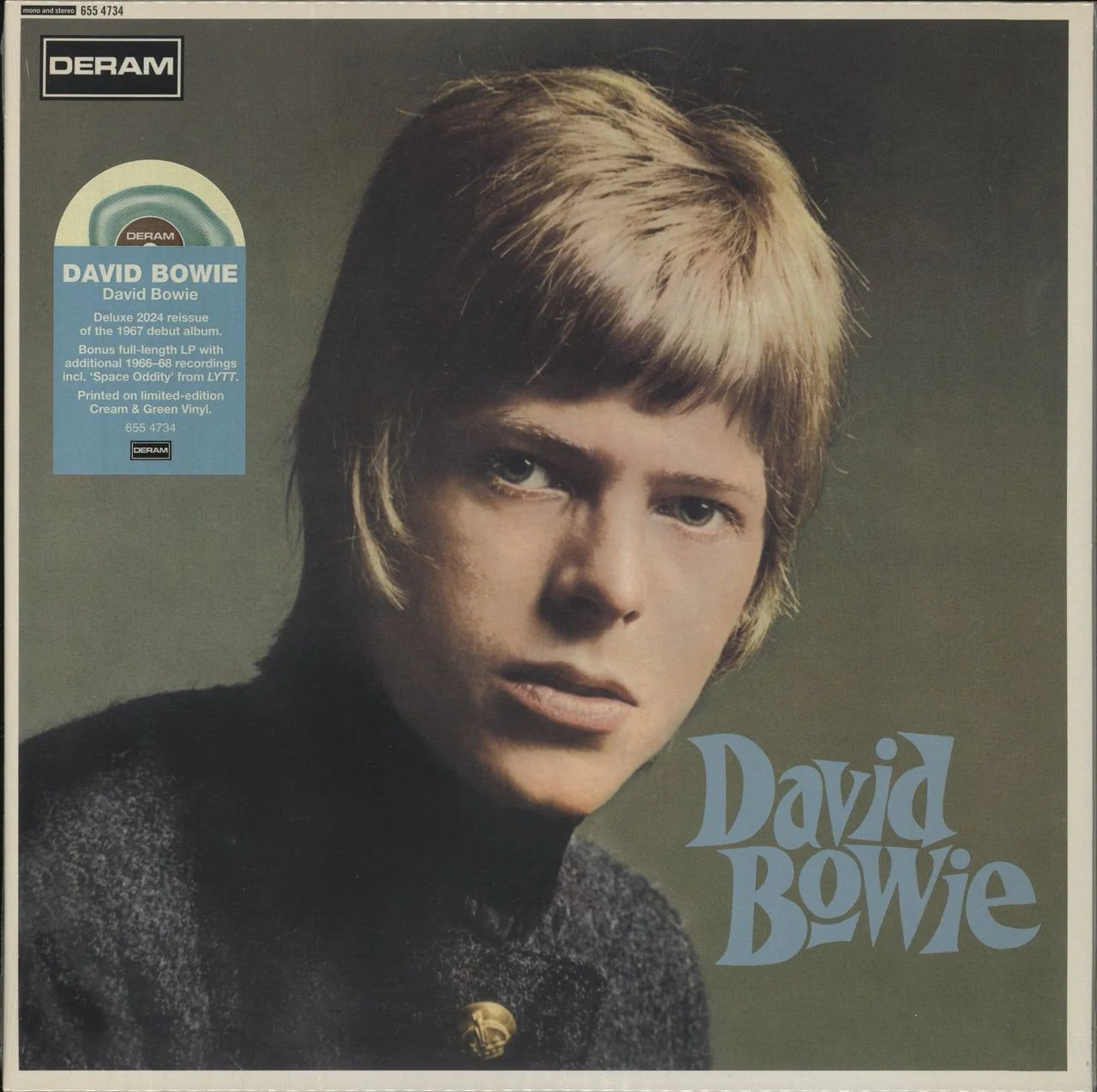 David Bowie - David Bowie (Limited Edition, Cream & Green Swirl Colored Vinyl) (2 LP)