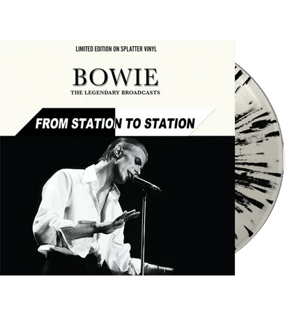 David Bowie - From Station to Station: The Legendary Broadcasts (Limited Edition Import, White Splatter Vinyl) (LP) - Joco Records
