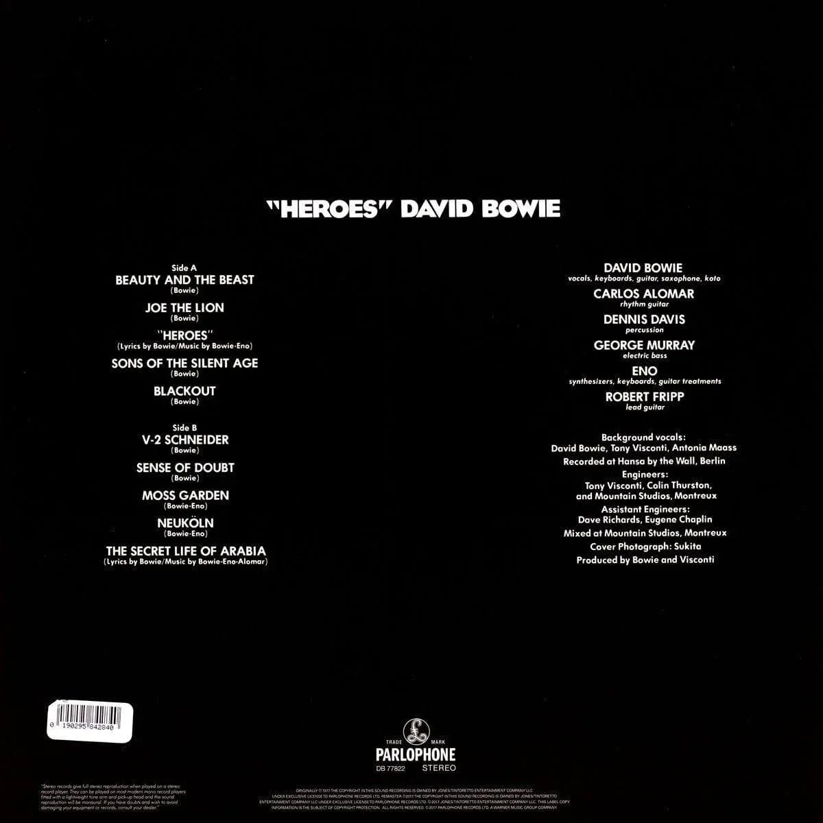 David Bowie - Heroes (2017 Remaster, 180 Gram) (LP) - Joco Records