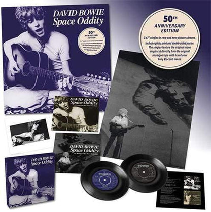 David Bowie - Space Oddity (50th Anniversary Singles) (Limited Edition Box Set) (7" Singles) (Vinyl Box Set) - Joco Records