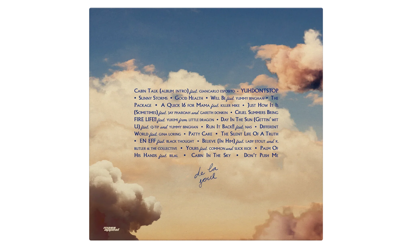 De La Soul - Cabin In The Sky (Alternate Cover) (Opaque Sky Blue Vinyl)