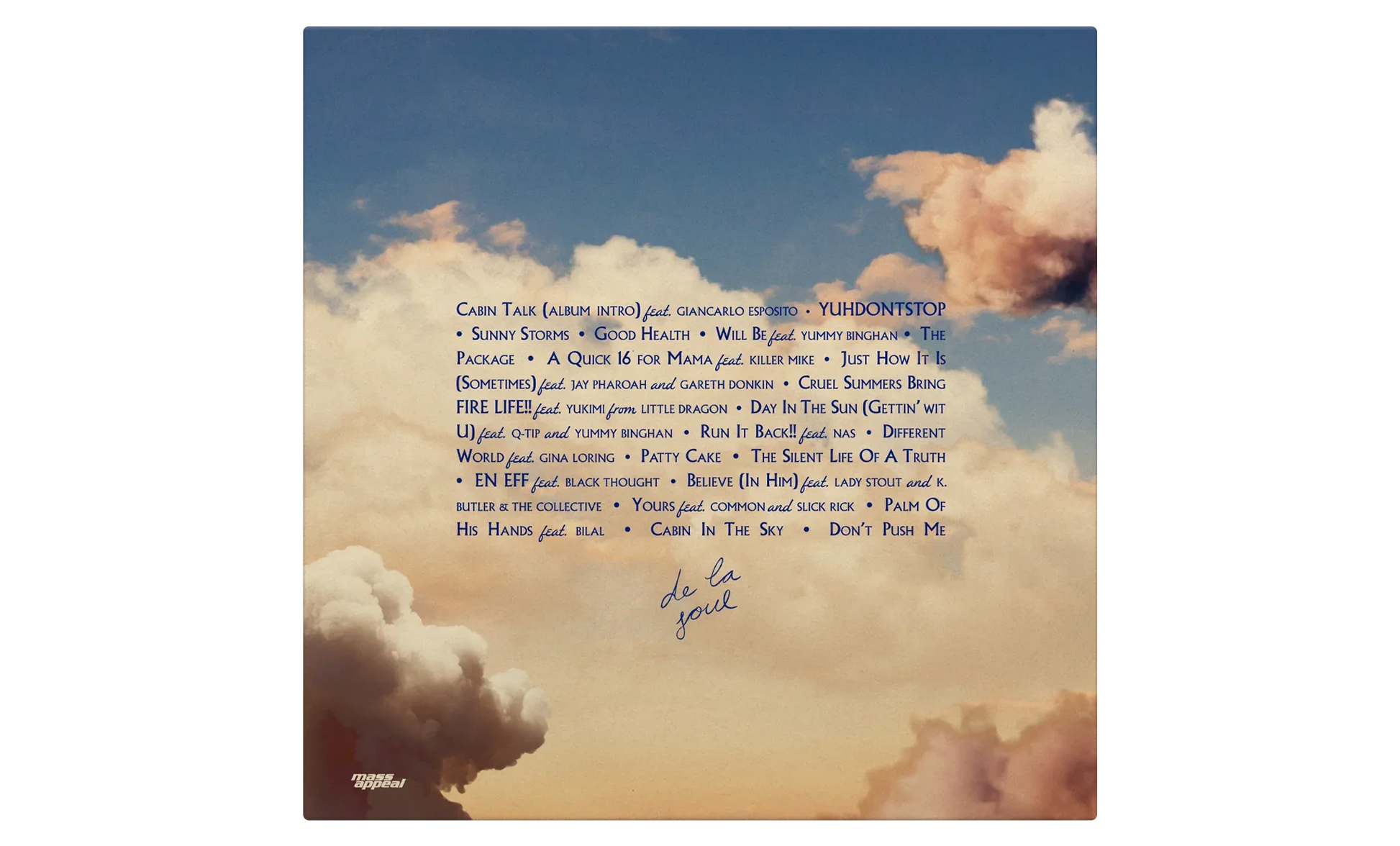 De La Soul - Cabin In The Sky (Alternate Cover) (Opaque Sky Blue Vinyl)