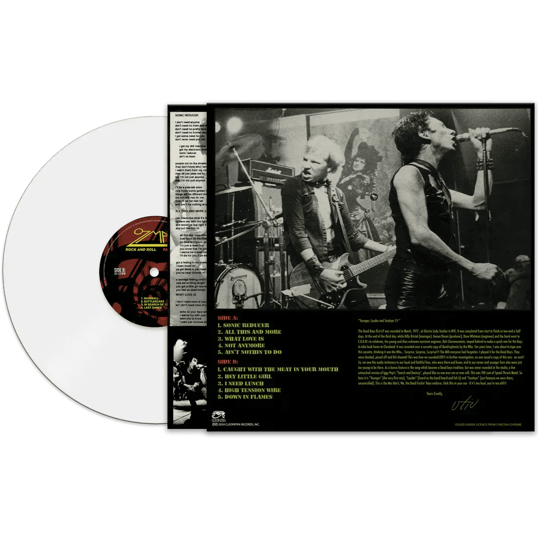 Dead Boys - Younger, Louder And Snottyer (Limited Edition, White Vinyl) (LP) - Joco Records