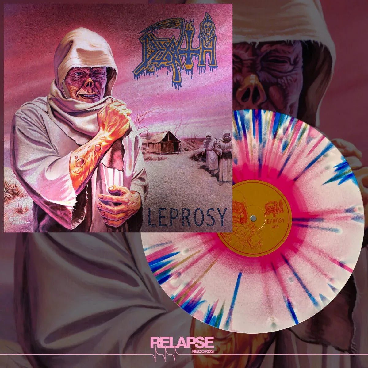 Death - Leprosy (Pink Vinyl, White Vinyl, Blue Vinyl, Reissue) (LP) - Joco Records