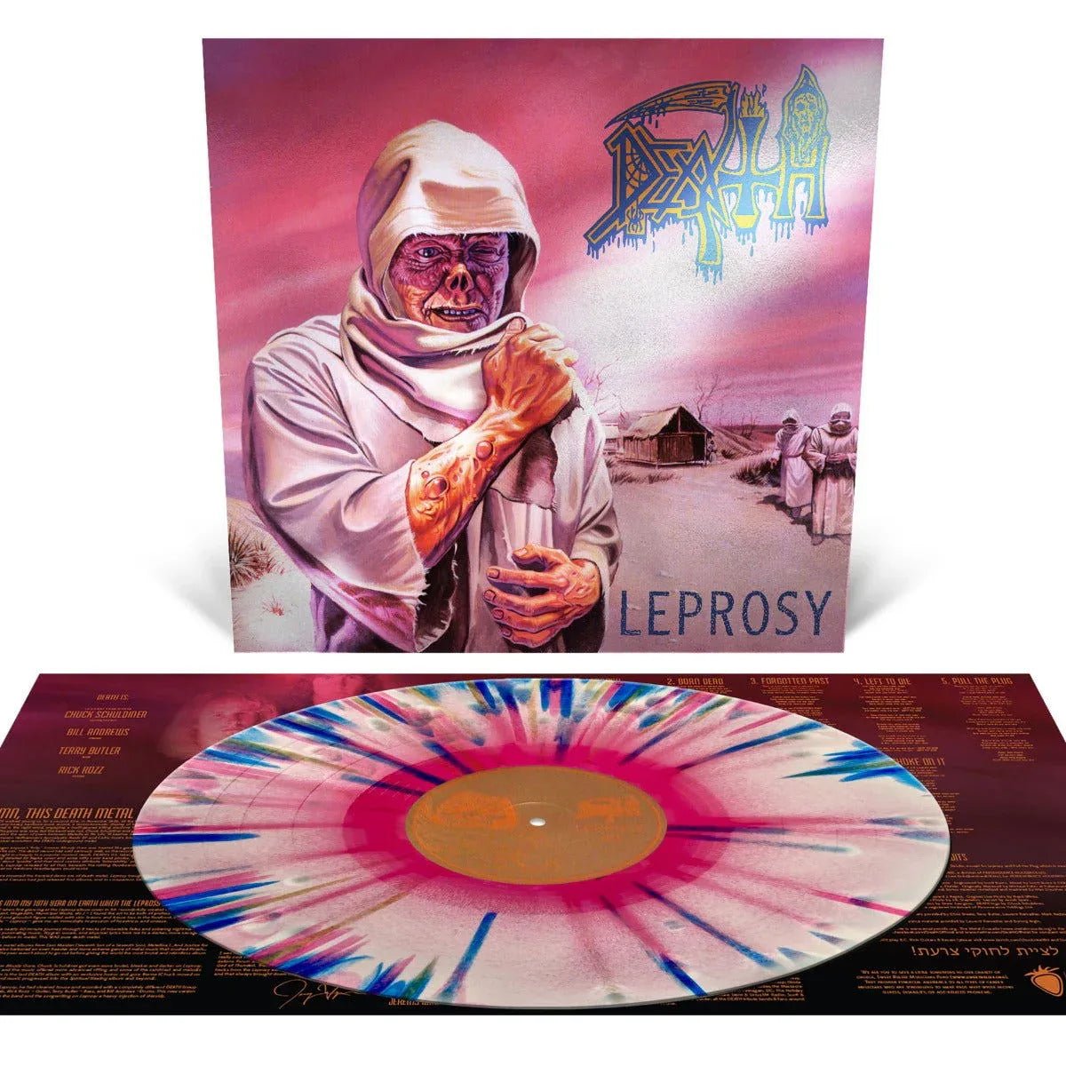 Death - Leprosy (Pink Vinyl, White Vinyl, Blue Vinyl, Reissue) (LP) - Joco Records
