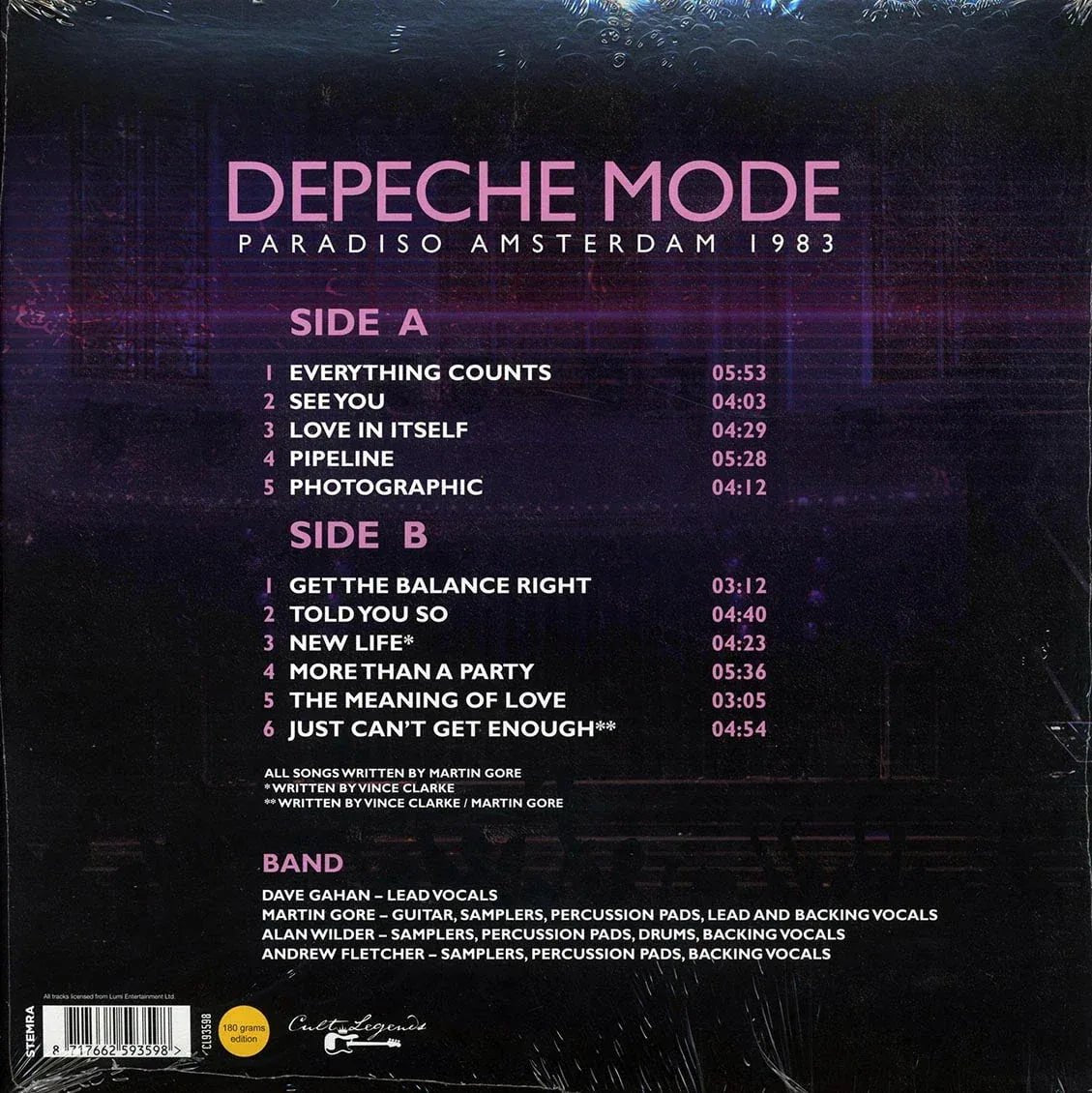 Depeche Mode - Paradiso Amsterdam 1983 (Broadcast Import) (LP) - Joco Records