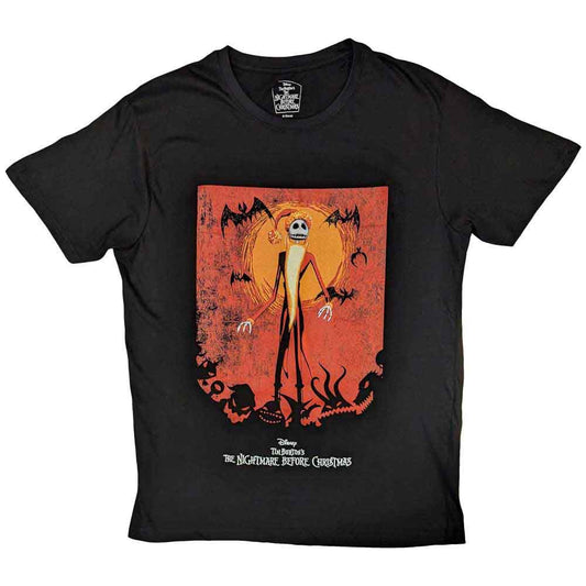 Disney - The Nightmare Before Christmas Jack Orange Sun & Logo (T-Shirt)