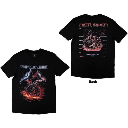Disturbed - European Tour '23 Medallion (T-Shirt) - Joco Records