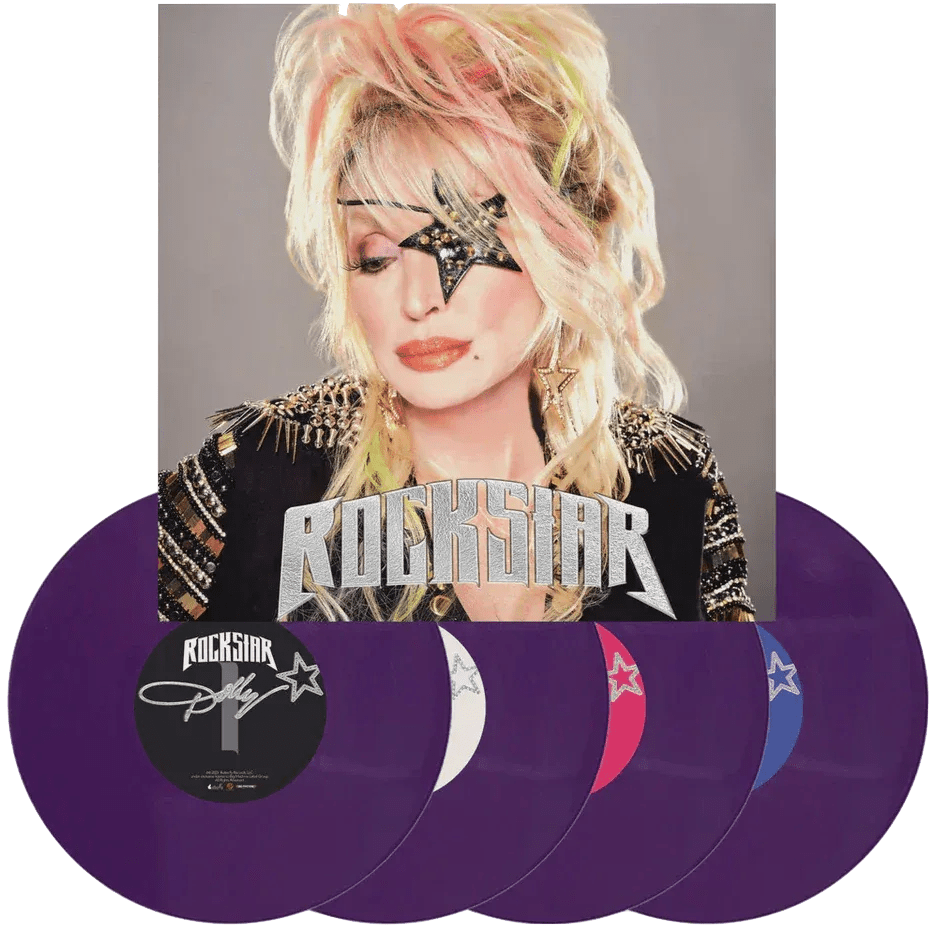 Dolly Parton - Rockstar (Indie Exclusive, Purple Color Vinyl, Alternate Cover) (4 LP) - Joco Records