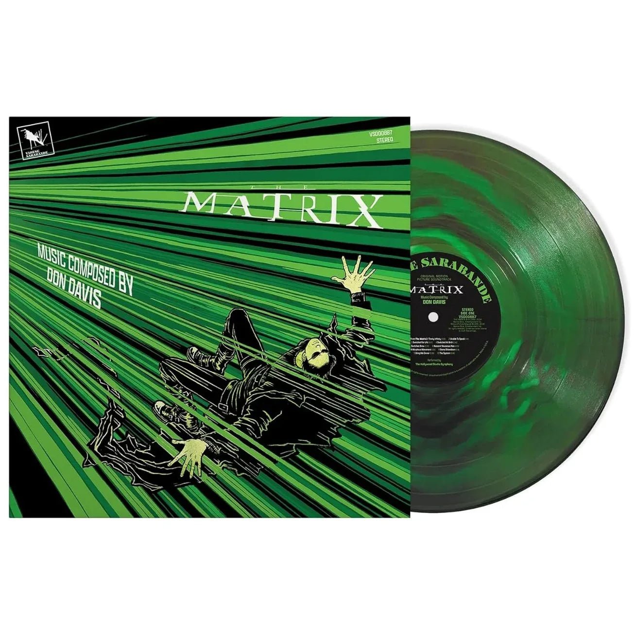 Don Davis - The Matrix (Original Motion Picture Score) (25th Anniversary Edition) (Cyber Swirl Green Vinyl) (LP) - Joco Records