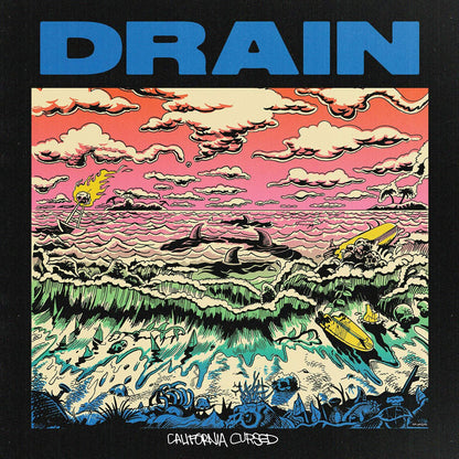 Drain - California Cursed (Limited Edition, Baby Blue Vinyl) (LP) - Joco Records