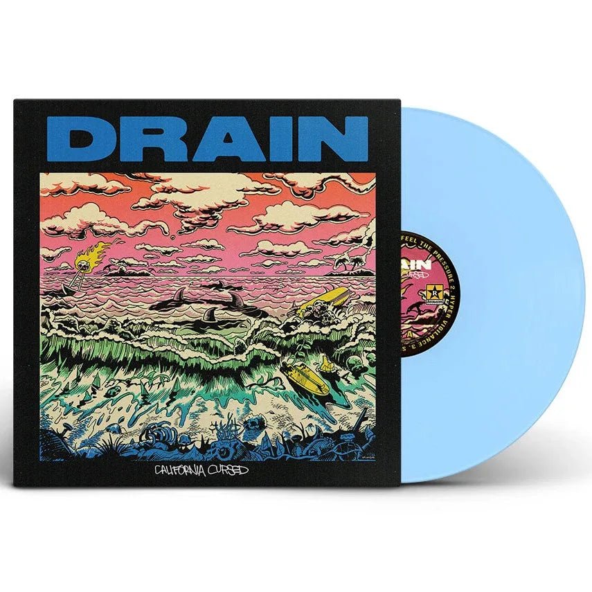 Drain - California Cursed (Limited Edition, Baby Blue Vinyl) (LP) - Joco Records
