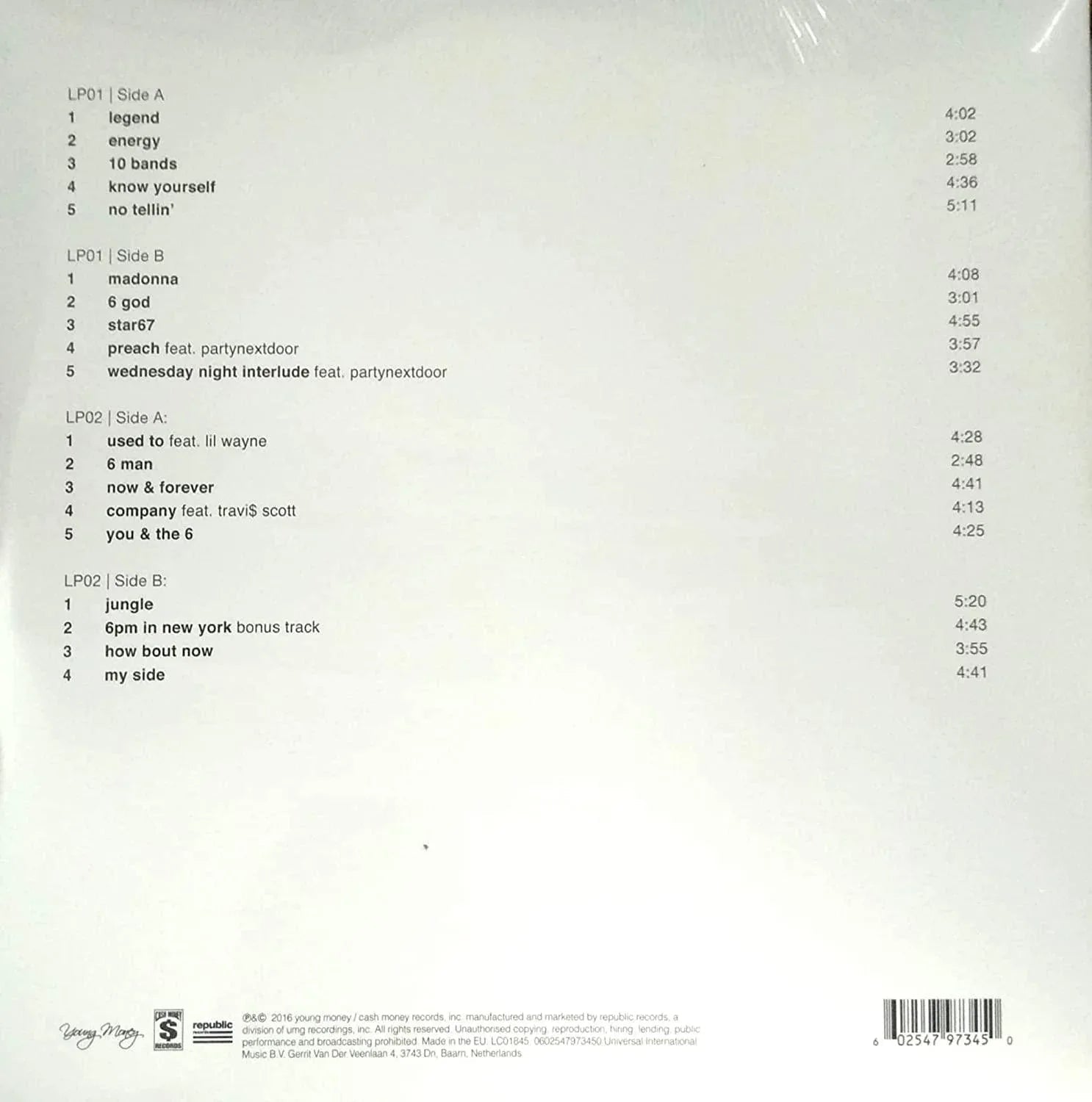 Drake - If You're Reading This It's Too Late (Explicit, Gatefold) (2 LP) - Joco Records
