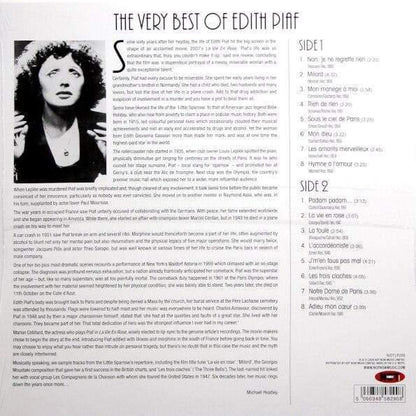Edith Piaf - The Very Best Of (Limited Import, 180 Gram, Clear Vinyl) (LP) - Joco Records