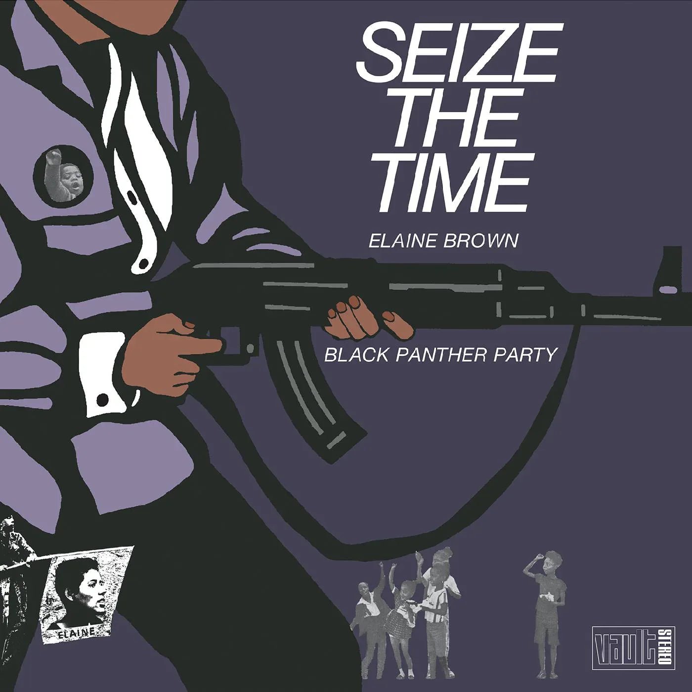 Elaine/Black Panther Party Brown - Seize The Time (Deep Purple Vinyl) (LP) - Joco Records