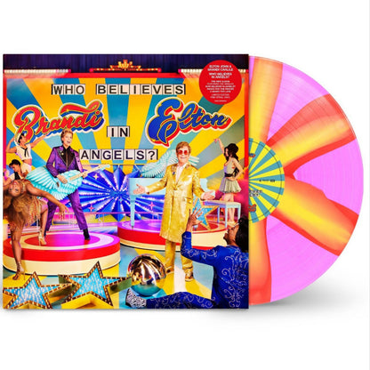 Elton John & Brandi Carlile - Who Believes In Angels? (Indie Exclusive, Pink & Orange Spiral Vinyl)