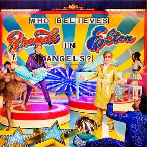 Elton John & Brandi Carlile - Who Believes In Angels? (Indie Exclusive, Pink & Orange Spiral Vinyl) (LP) - Joco Records