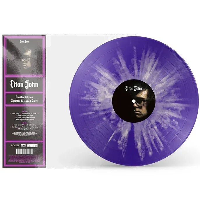 Elton John - Elton John (Limited Edition, 180 Gram, Purple & White Splatter Vinyl) (LP) - Joco Records