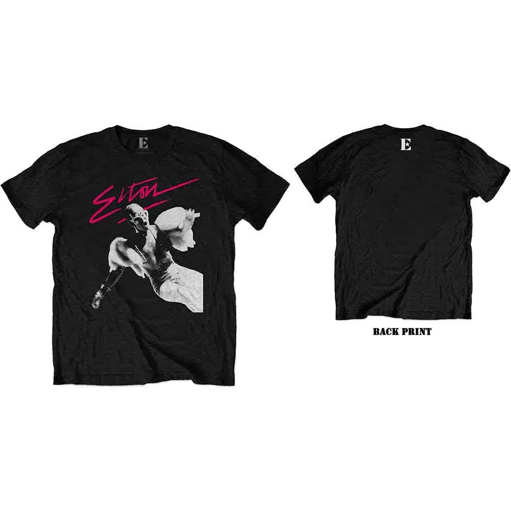 Elton John - Pink Brush (T-Shirt) - Joco Records