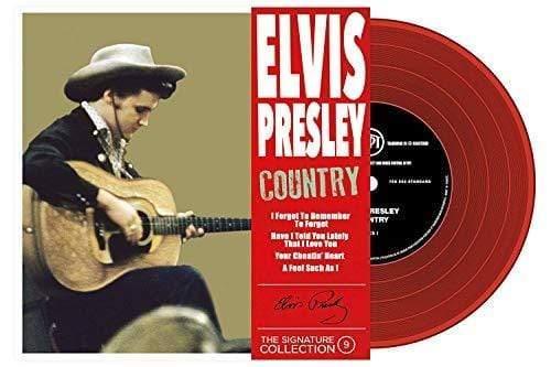 Elvis Presley - 45 Tours - The Signature Collection N°09 - Country (Red Vinyl) (7-Inch EP) - Joco Records