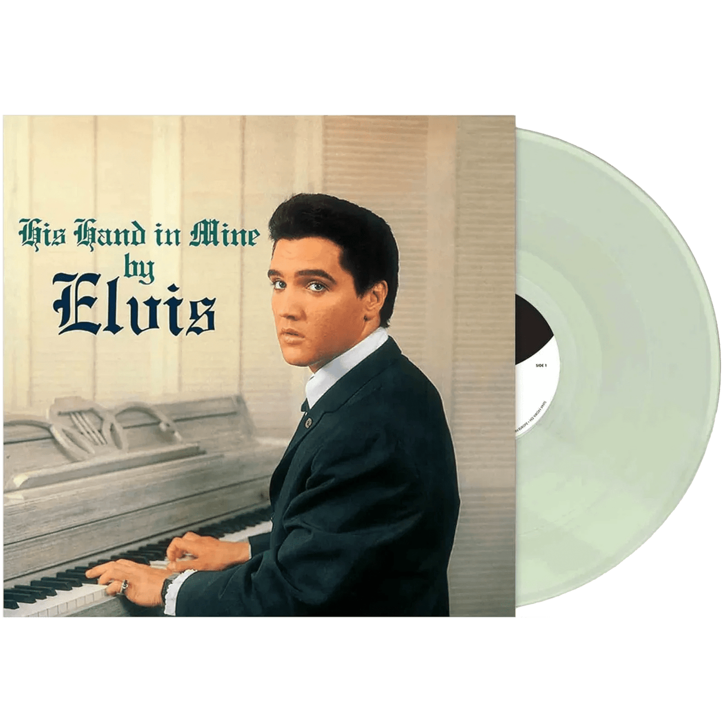 Elvis Presley - His Hand In Mine (Limited Edition, Aqua Blue Vinyl) (LP) - Joco Records