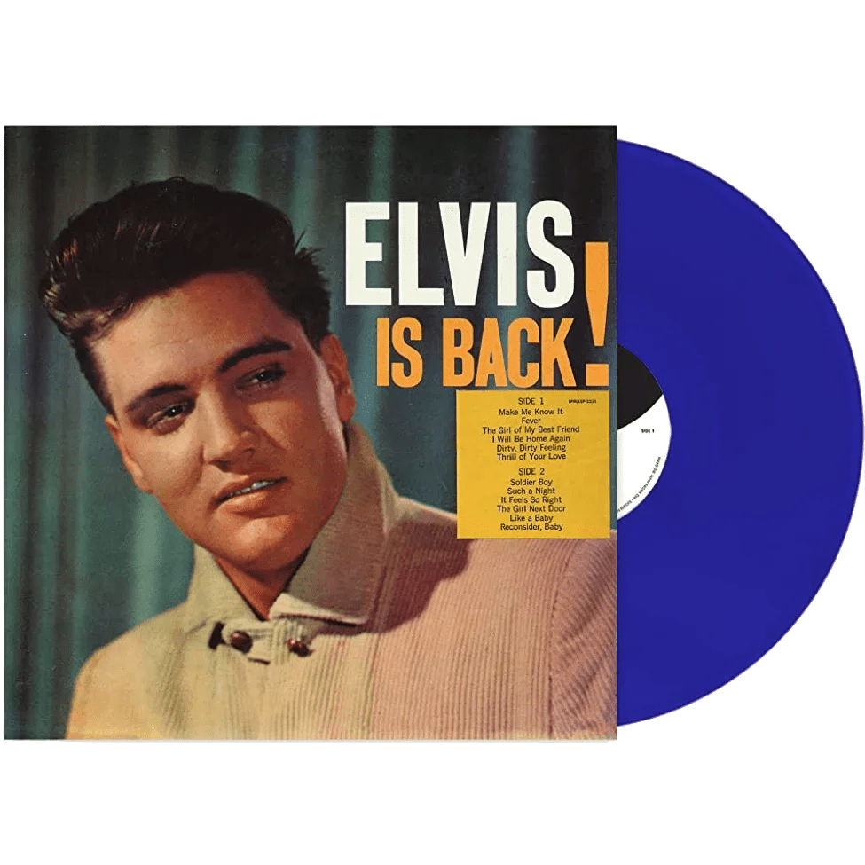 Elvis Presley - Is Back! (Limited Edition, Blue Vinyl) (LP) - Joco Records