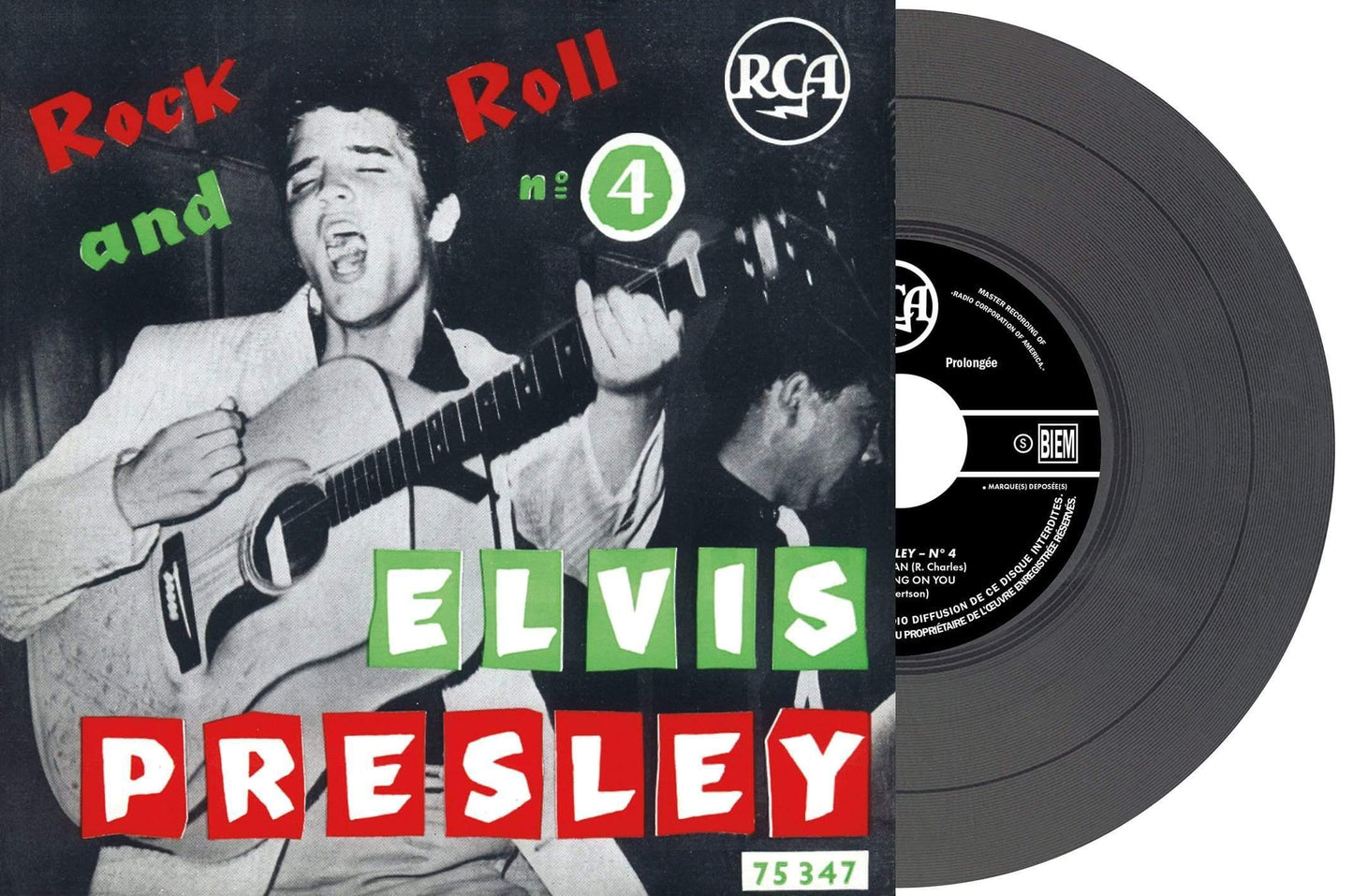 Elvis Presley - Rock And Roll - Rca #4 (Black 7" Vinyl Ep)