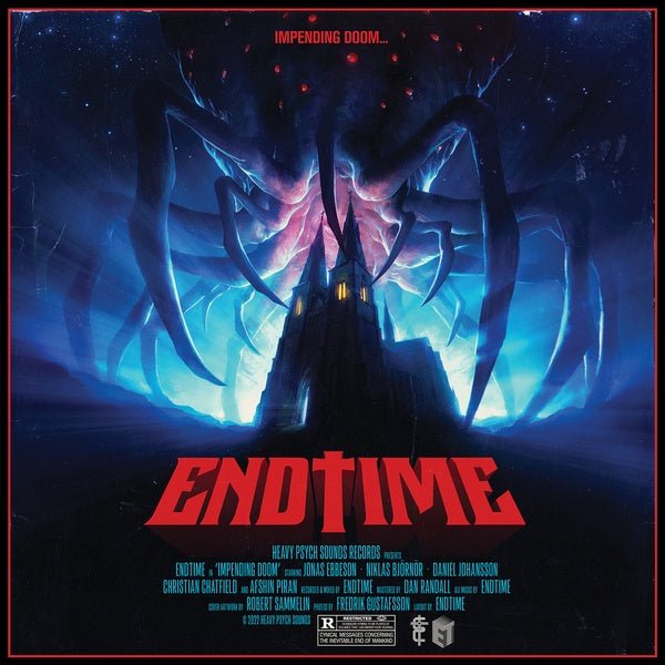 Endtime - Impending Doom (Striped Red & Transparent & Blue Vinyl) (LP) - Joco Records