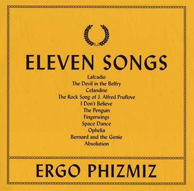 Ergo Phizmiz - Eleven Songs (LP) - Joco Records