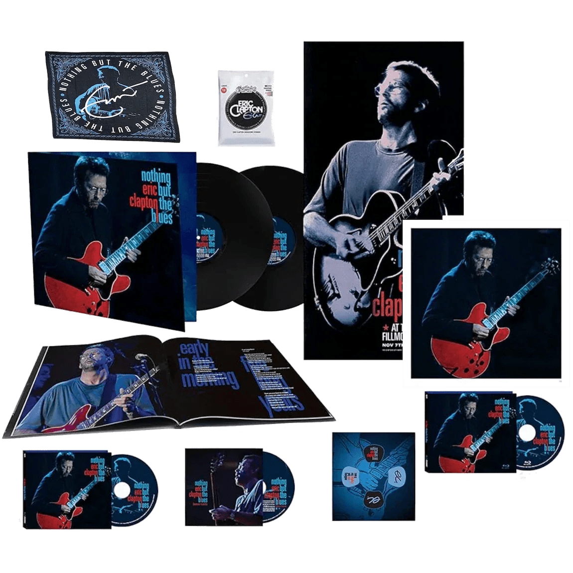 Eric Clapton - Nothing But the Blues (Super Deluxe Edition Box Set) (2 LP, 2 CD, Blu-Ray) - Joco Records
