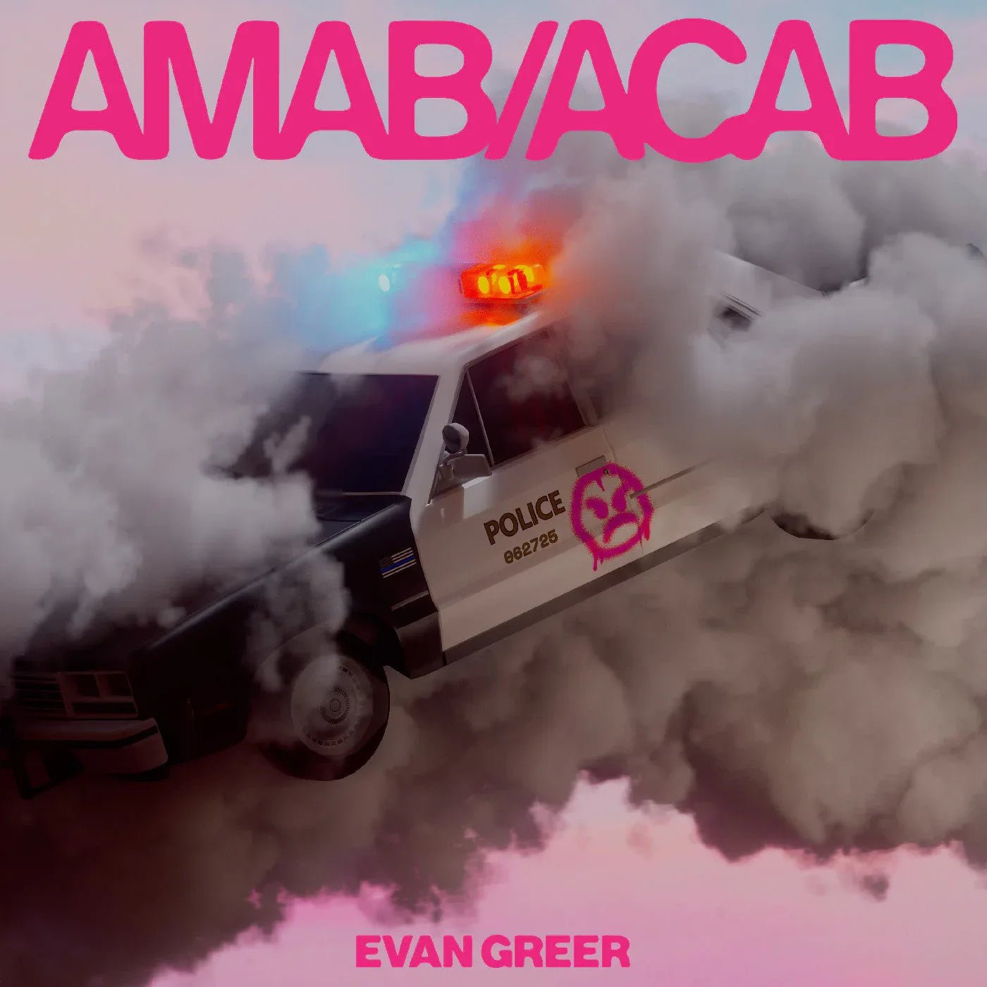 Evan Greer - Amab/Acab (Clear/Pink Cloud Vinyl) - Joco Records