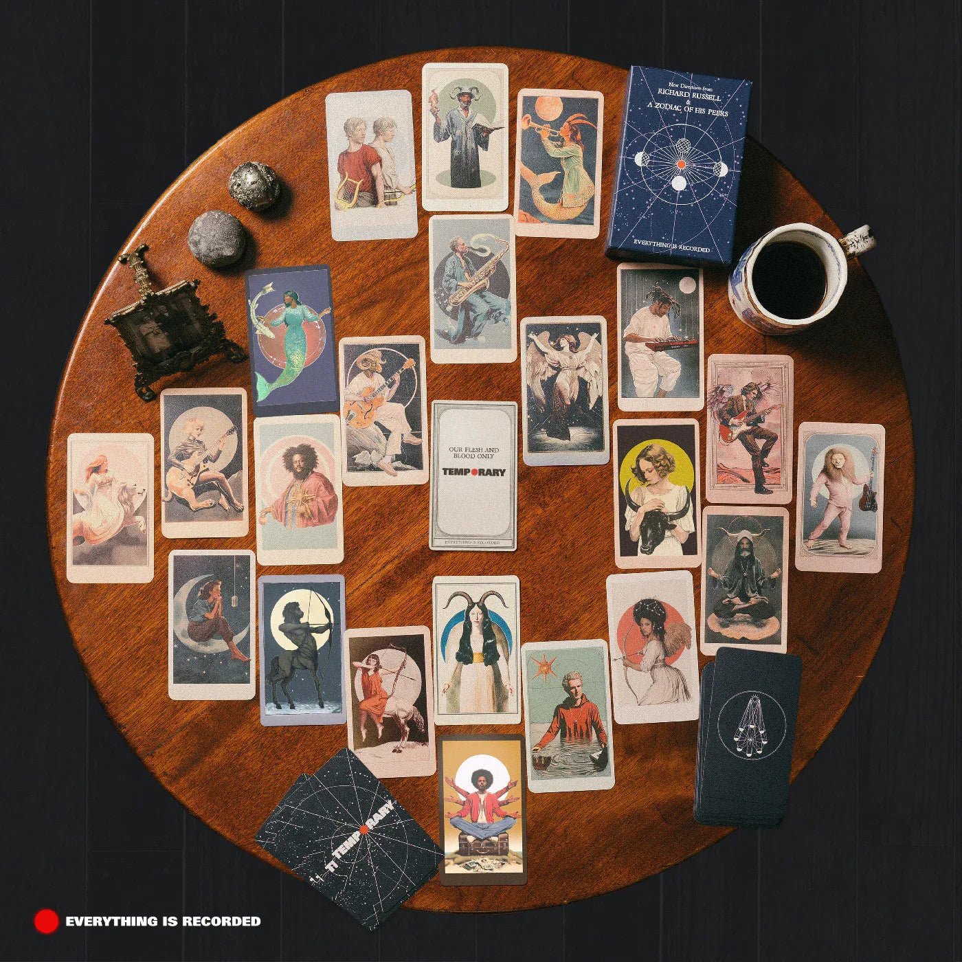 Everything Is Recorded - Temporary (Limited Edition, Red Vinyl) (LP) - Joco Records