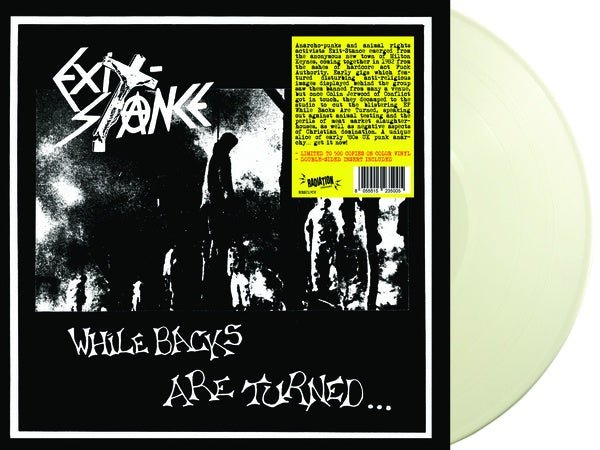 Exit - Stance - While Backs Are Turned... (Limited Edition, White Vinyl) (LP) - Joco Records
