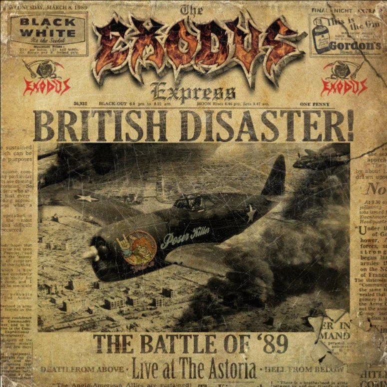 Exodus - British Disaster: The Battle of '89 (Live at the Astoria) (Gold Vinyl) (2 LP) - Joco Records