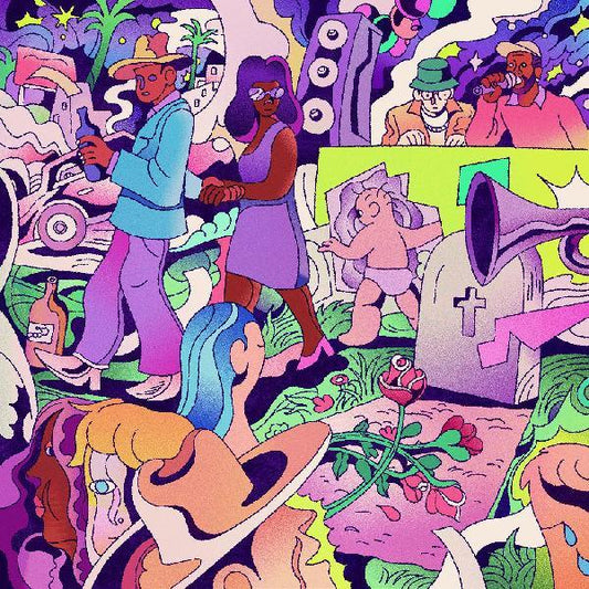 Fat Tony & Taydex - I Will Make A Baby In This Damn Economy (Dj Screw Purple Vinyl) (LP) - Joco Records