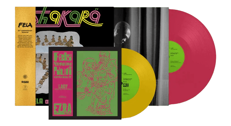 Fela Kuti - Shakara (with Bonus 7", Anniversary Edition, Pink & Yellow Vinyl) (LP) - Joco Records