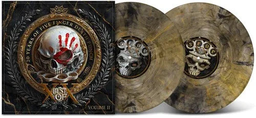 Five Finger Death Punch - Best of: Volume II (Color Vinyl, Black, Gold, Anniversary Edition, Gatefold) (2 LP) - Joco Records