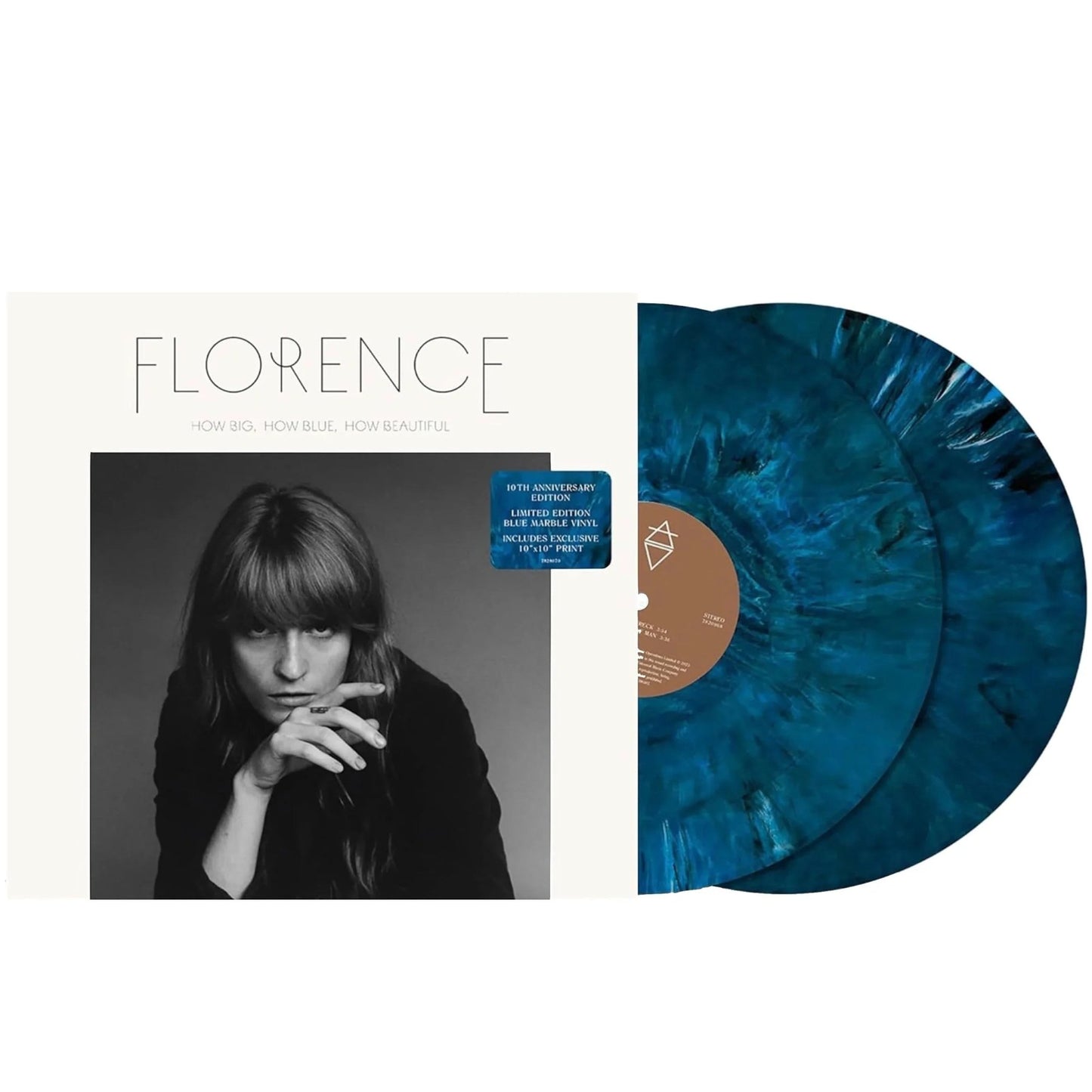 Florence + The Machine - How Big, How Blue, How Beautiful (10th Anniversary, Blue Marble Vinyl) (2 LP) - Joco Records